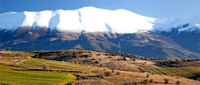 Mount Olympus in Greece