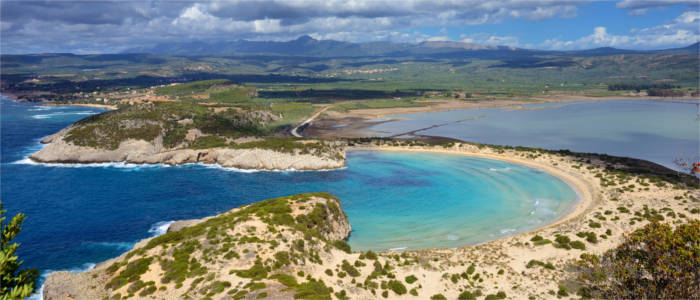 Lagoon in Messenia in the Peloponnese