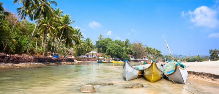 Idyllic beach in India