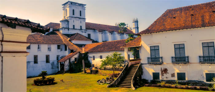 Old Goa with historical buildings