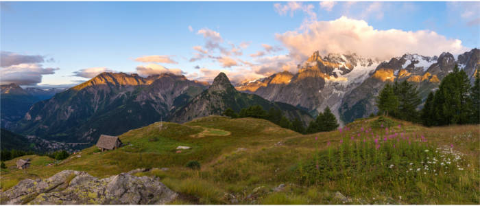 Alpine region in the Aosta Valley