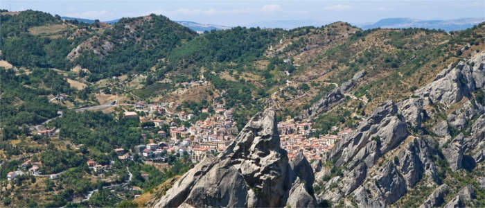 Town in the Lucanian mountains