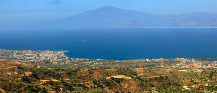 View from the Aspromonte massif