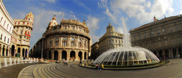 Central square in Genoa