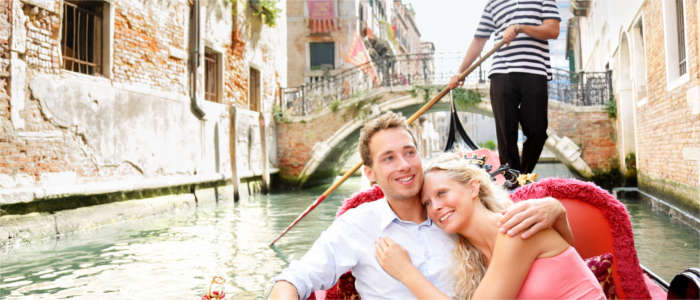 Gondola ride in Venice