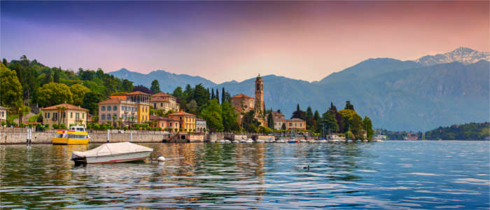 Town at Lake Como