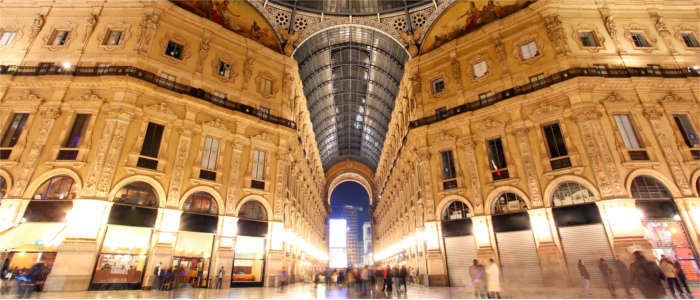 Famous shopping arcade