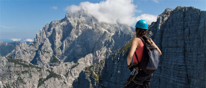 Mountaineer in the Alps
