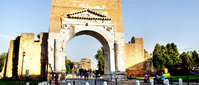 Roman gate in Rimini