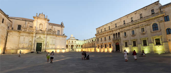 The cultural city of Lecce on Salento