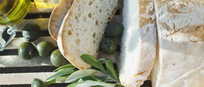 Bread and olive oil from Tuscany