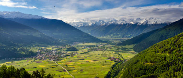 Valley landscape in Trentino-South Tyrol
