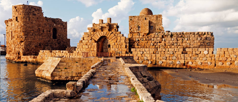 Sidon Sea Castle in Lebanon