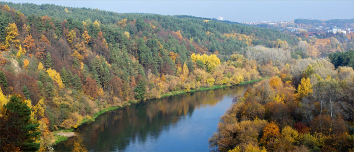 The river Neris in Lithuania