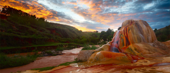 Analavory geyser in Madagascar