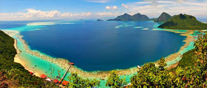 Ring of coral in Malaysia