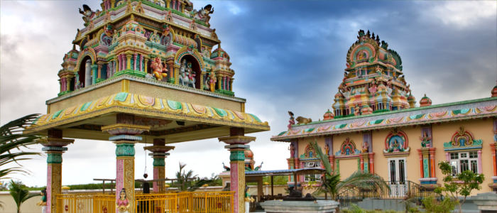 A Hindu temple in Mauritius