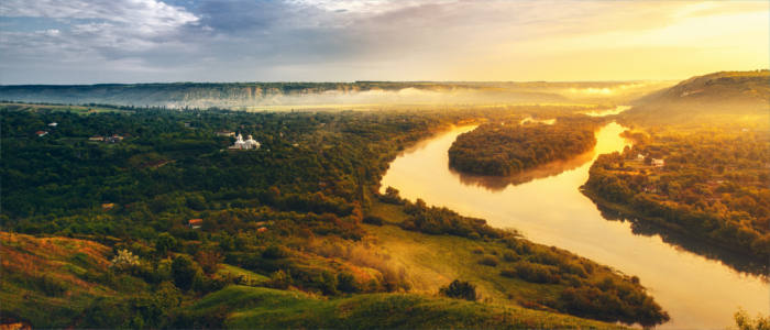 Dniester River in Moldova