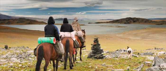 Out and about on horseback in Mongolia