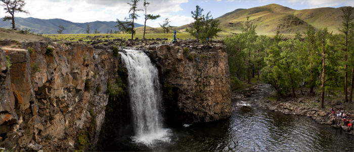 Waterfall in Mongolia