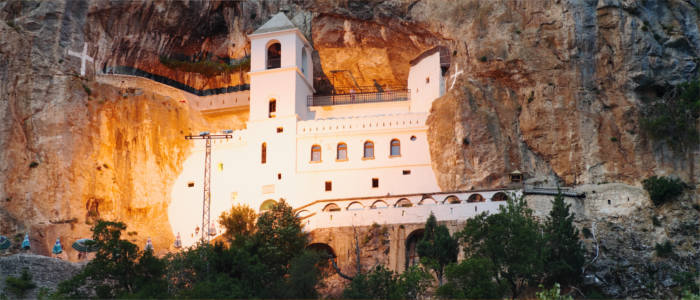 The Monastery of Ostrog in Montenegro