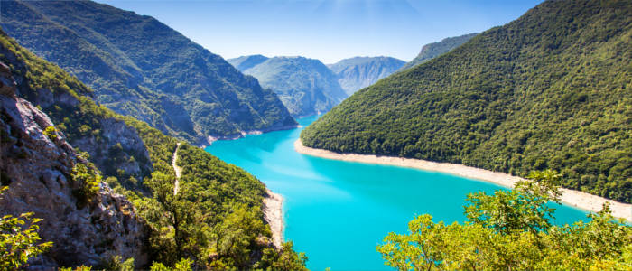 Piva Canyon in Montenegro