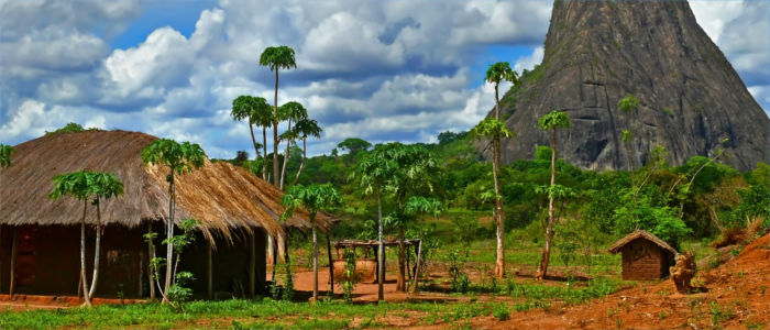 Living in a house in Mozambique