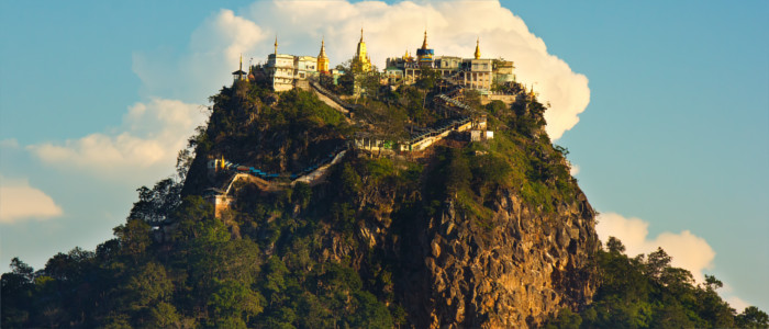 Tuyin Taung Pagoda on Mount Popa, Myanmar