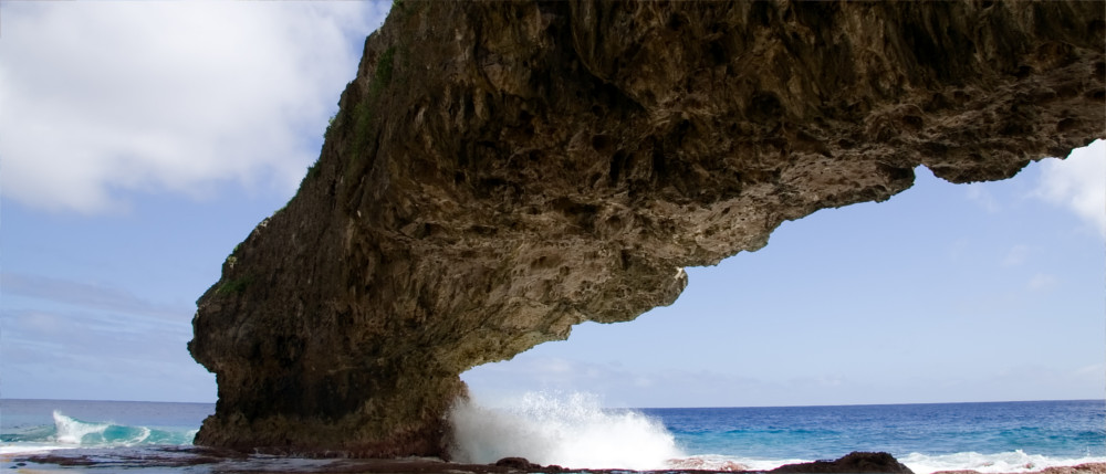 Rock bridges in Niue