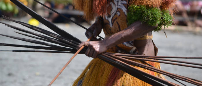 War dance performed by native tribes