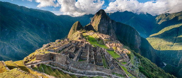 Machu Picchu in the Andes in Peru