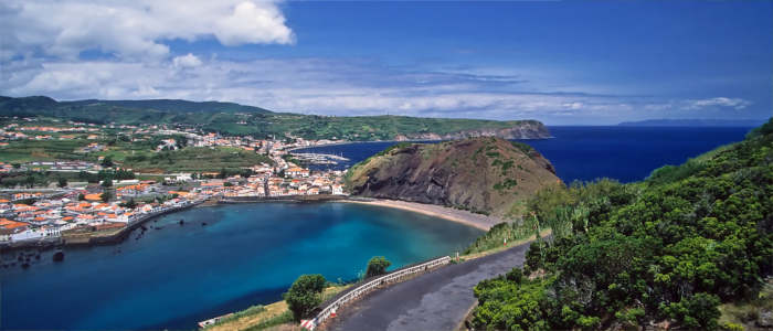 The town Horta on the Azores