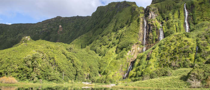 Waterfall on Flores Island - Azores