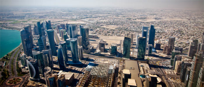 View of Doha in Qatar