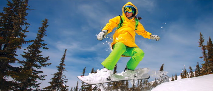 Winter sports, snowboarding and skiing in Russia
