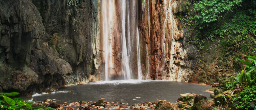 Saint Lucia's waterfall