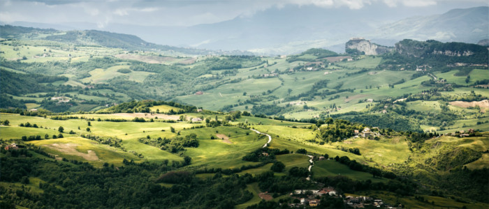 View from San Marino's mountains