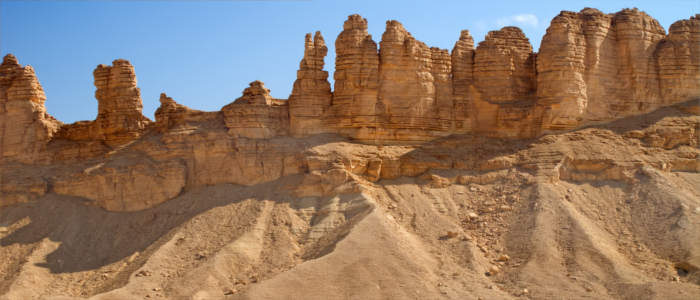 Rock formations in Saudi Arabia
