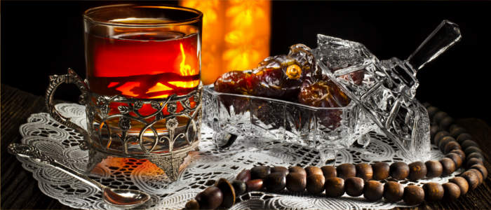 Tea and dates in Saudi Arabia
