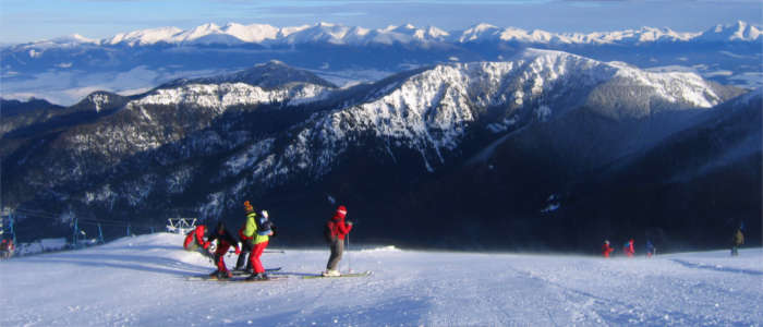 Doing winter sports in Slovakia