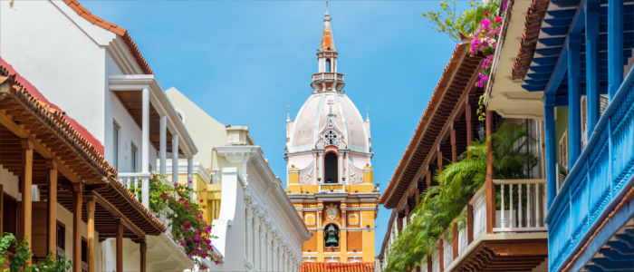 Colonial towns in Colombia, South America