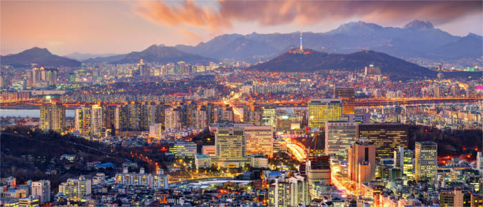 Seoul at night