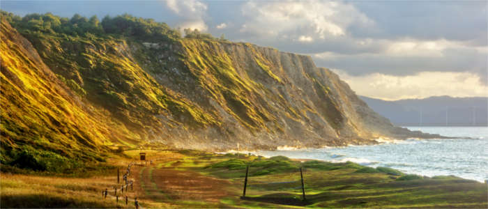 Beach in the Basque Country at the Costa Verde