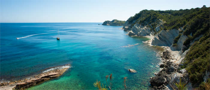 A rocky coast at the Costa Blanca