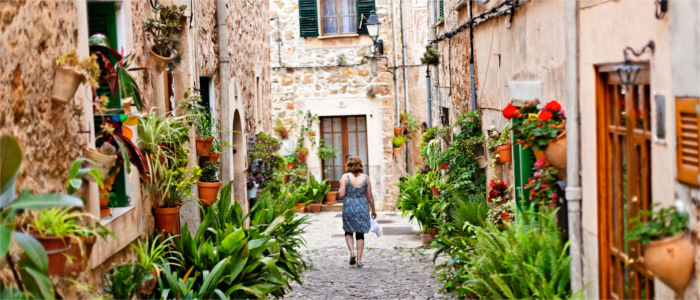 Alley and houses on Majorca