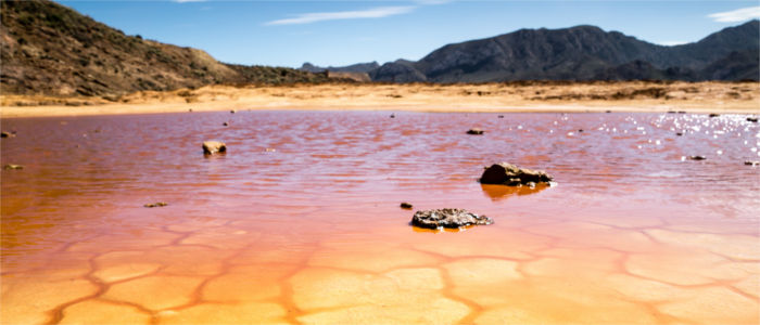 Dry landscape in Murcia