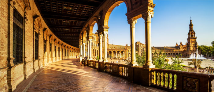 Famous square in Sevilla - Andalusia