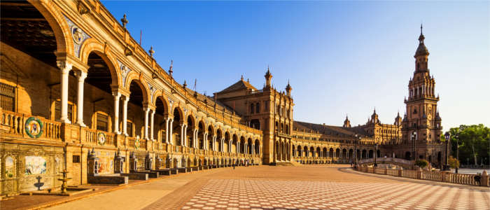Famous square in Seville