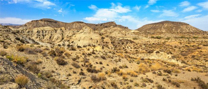 Desert landscape in Andalusia