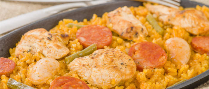 Traditional paella